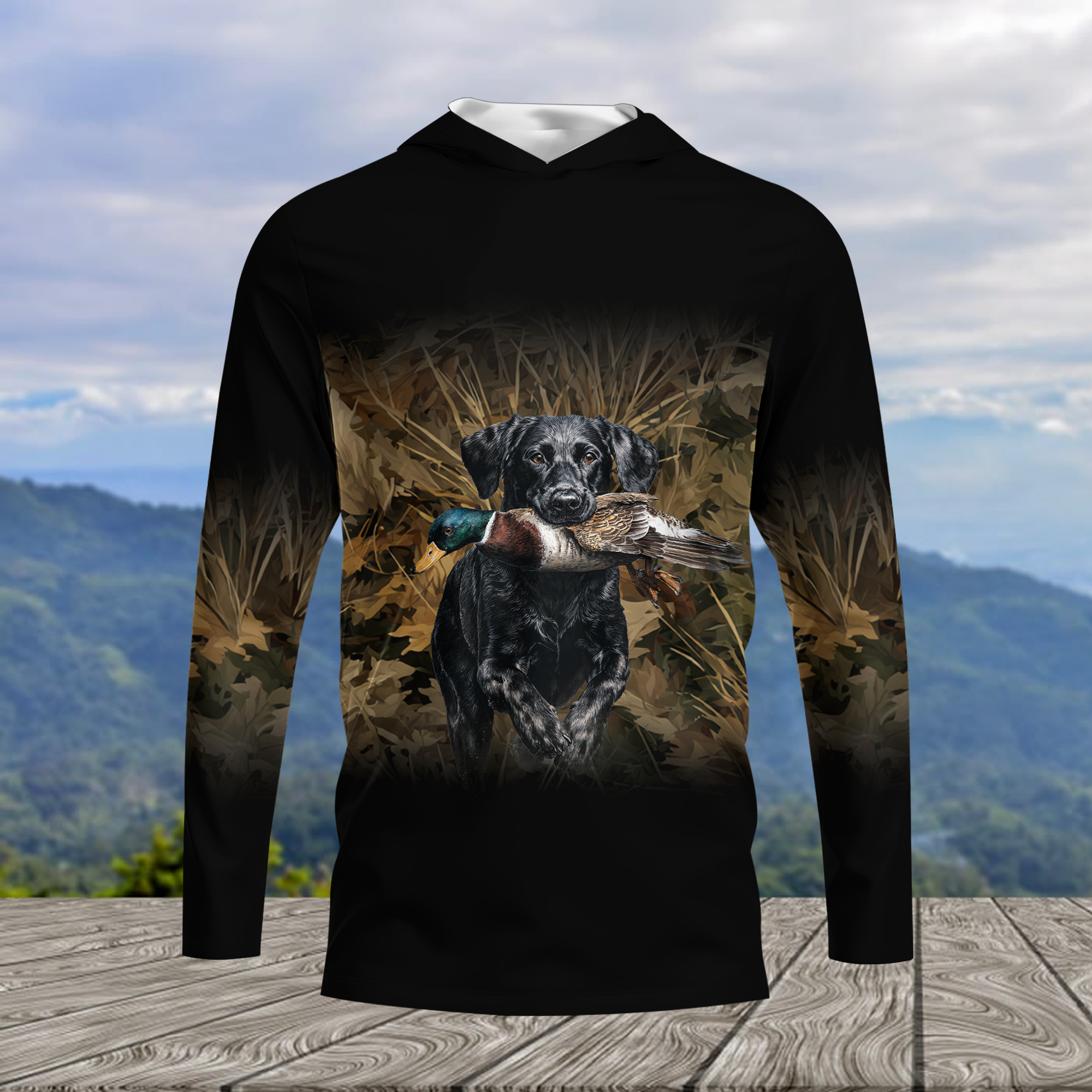 Duck Hunting With Dog All Over Print Shirt