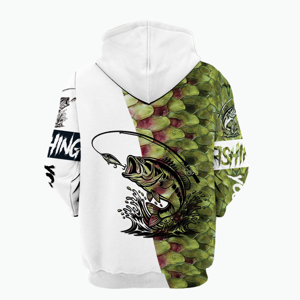 Bass Fishing Team Jerseys Green All Over Print Shirt