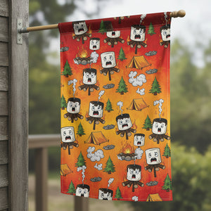 Burnt Marshmallow Dancing Party Flag Decor