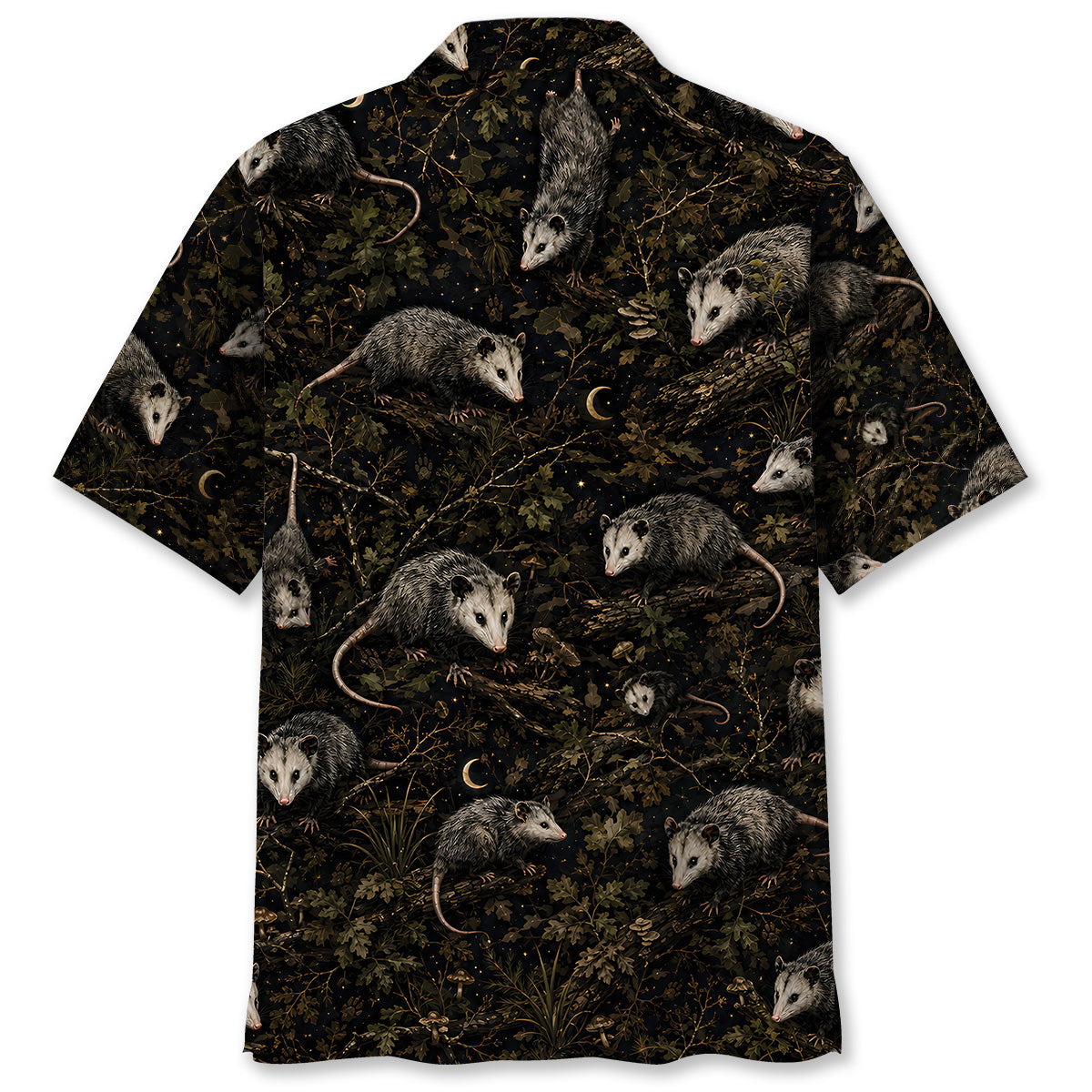 Opossum Camo Forest Hawaiian Shirt