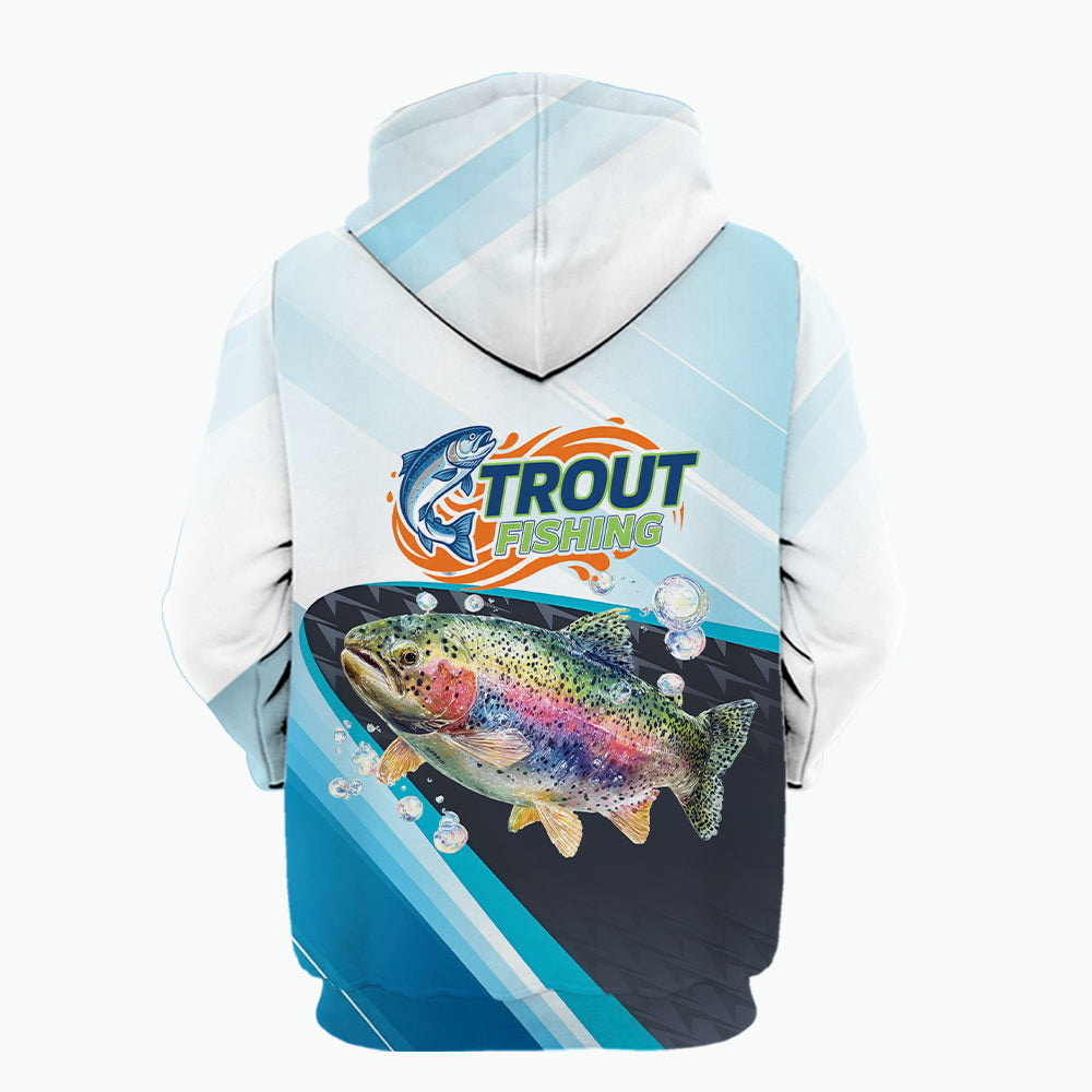 Trout Fish Blue Sport All Over Print Shirt