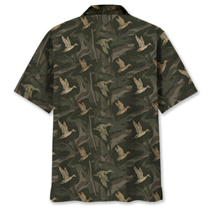 Vintage Camo Duck Hunting Hawaiian Shirt