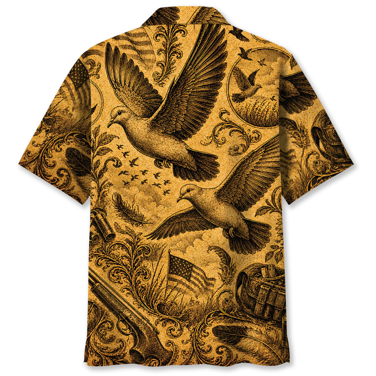 Dove Hunting Legend Vintage Art Hawaiian Shirt