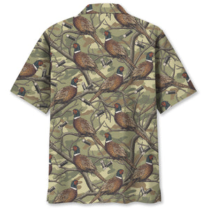 Pheasant Camouflage Graphic Pattern Hawaiian Shirt