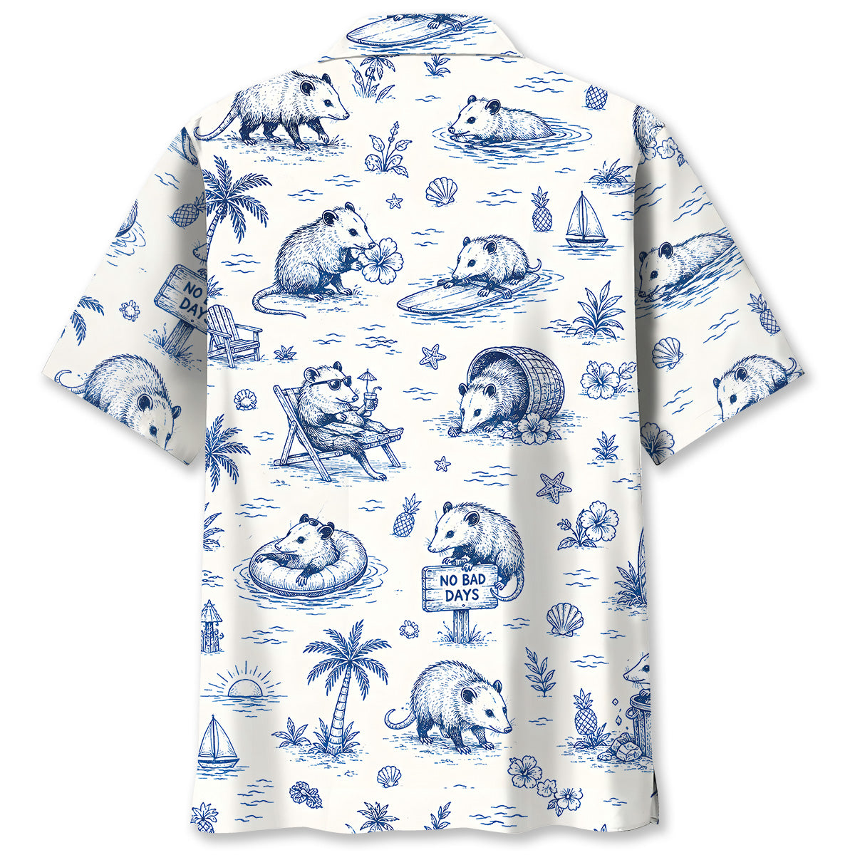 Opossum Summer Vibes Hawaiian Shirt