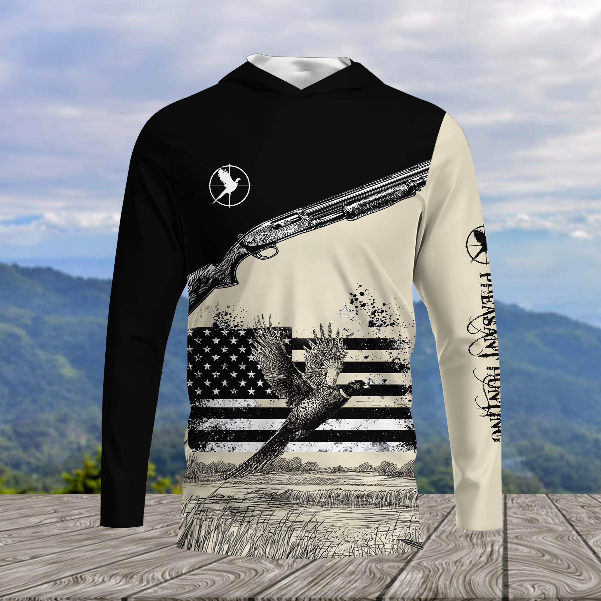 Vintage Pheasant Hunting All Over Print Shirtt