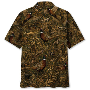 Hunt Pheasant Camo Hawaiian Shirt