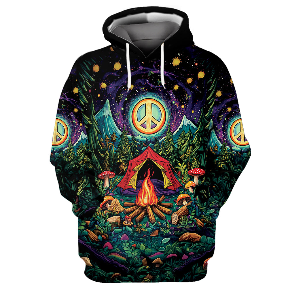 Campfire Peace Life All Over Print Shirt