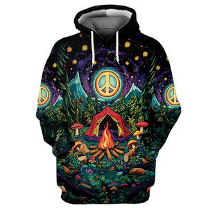 Campfire Peace Life All Over Print Shirt
