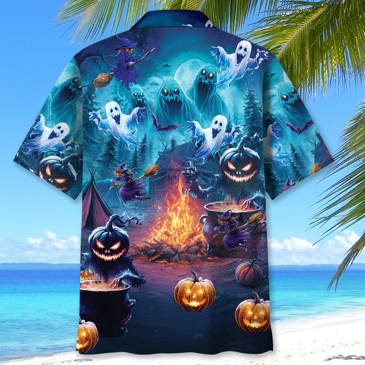 Haunted Campsite Hawaiian Shirt