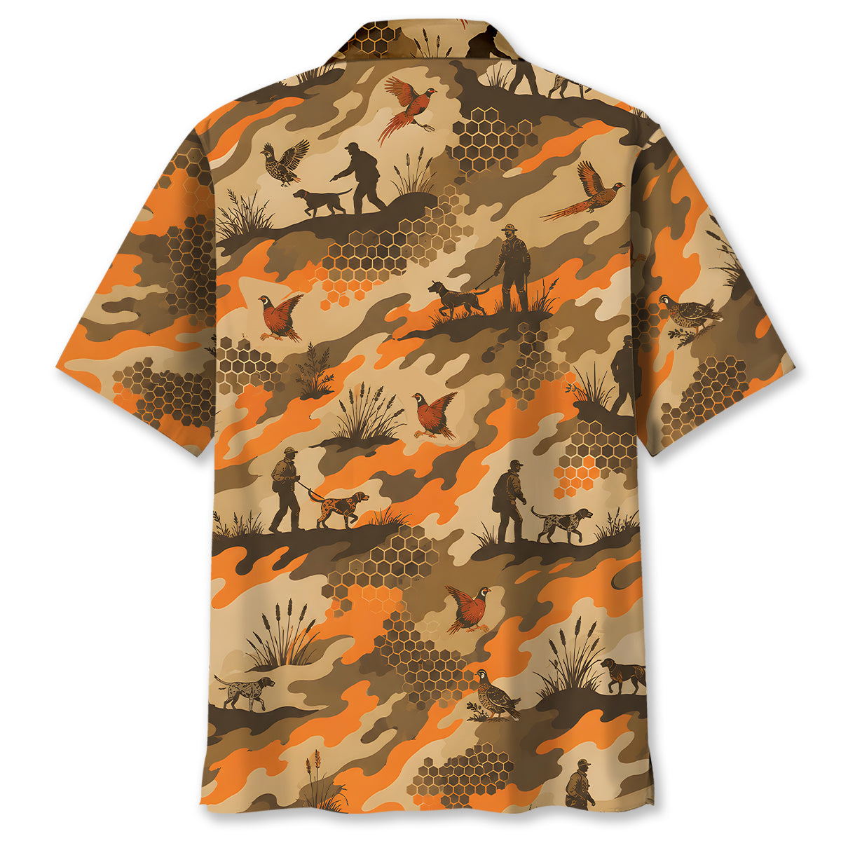 Upland Heritage Pheasant Hunting Camouflage Hawaiian Shirt