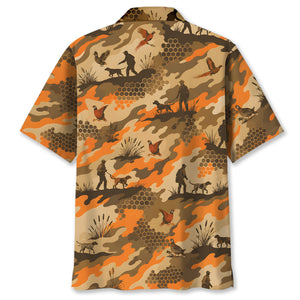 Upland Heritage Pheasant Hunting Camouflage Hawaiian Shirt