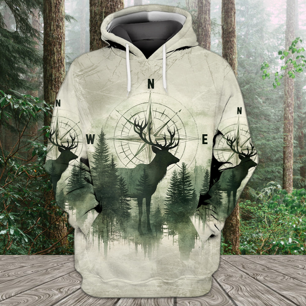 Into The Forest Deer Exposure All Over Print Shirt