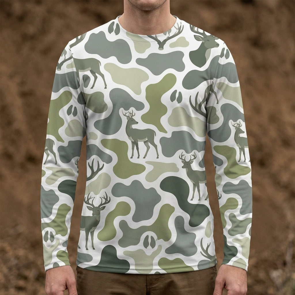Deer Camouflage Hunting Funny Shirt