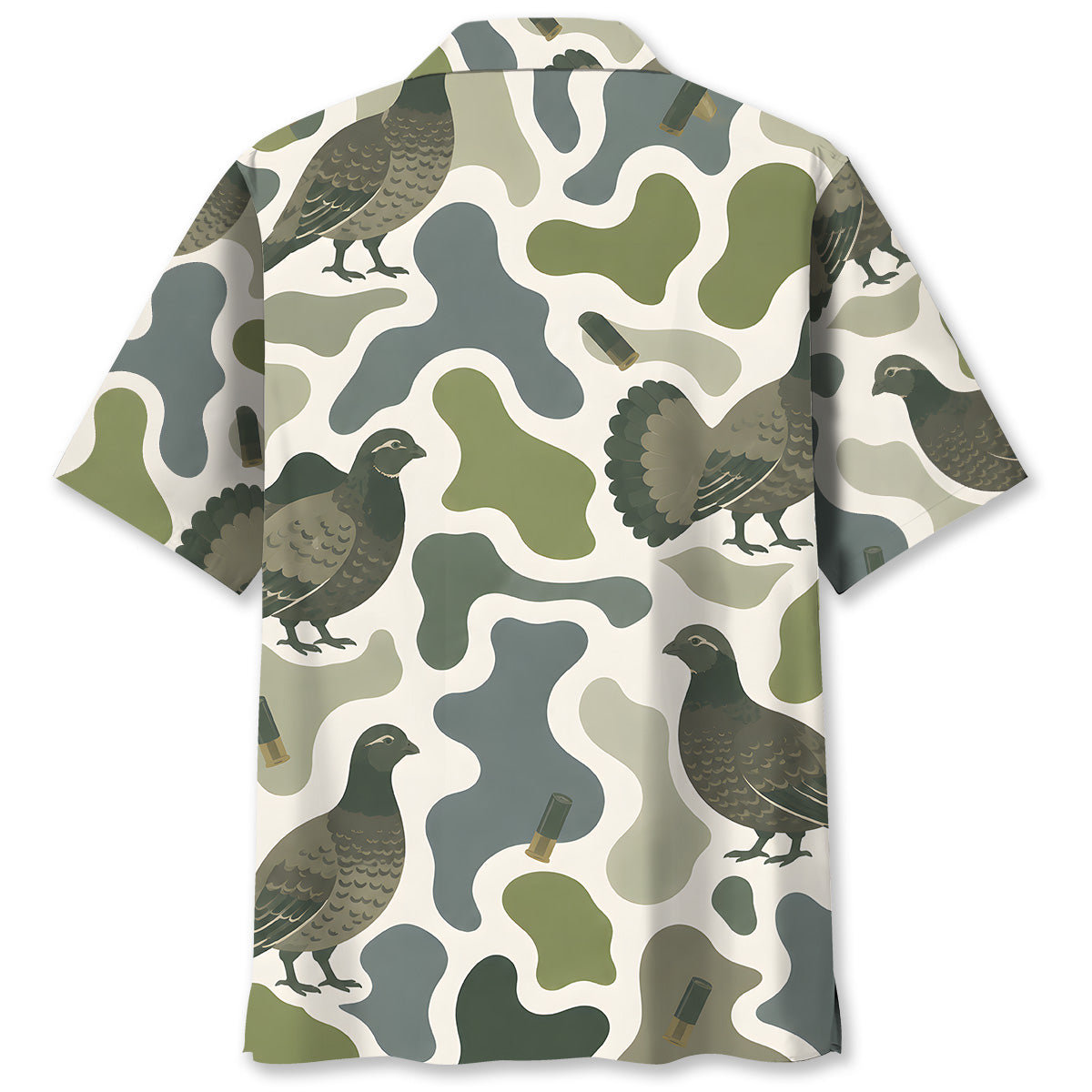 Grouse Camouflage Hunting Funny Pattern Hawaiian Shirt