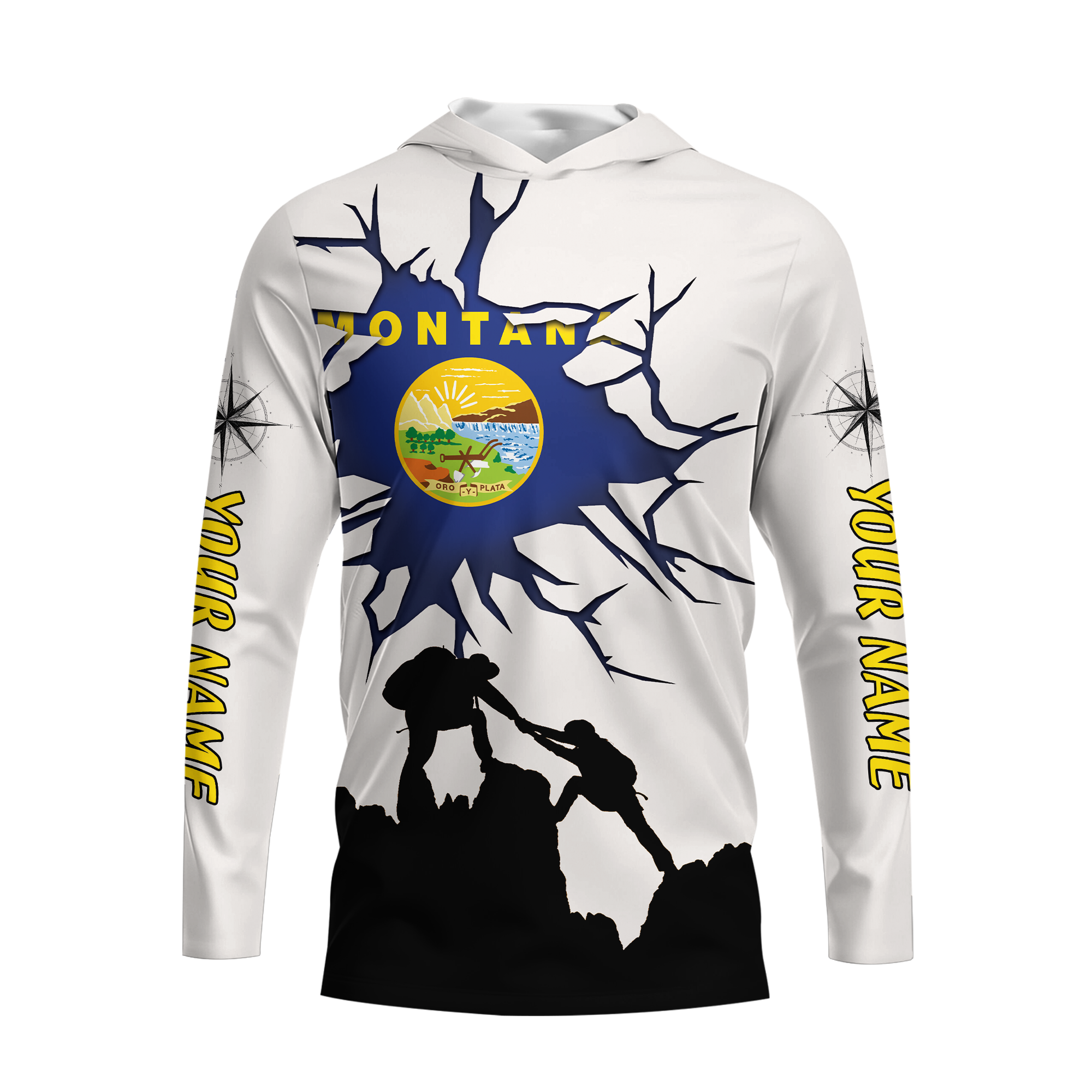 Custom Personal Hiking Montana State All Over Print Shirt