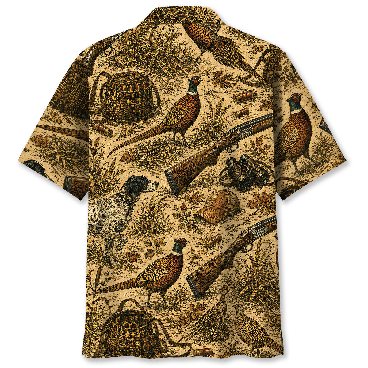 Vintage Pheasant Hunting Hawaiian Shirt