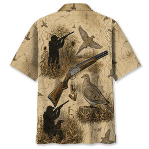 Vintage Dove Hunting Hawaiian Shirt