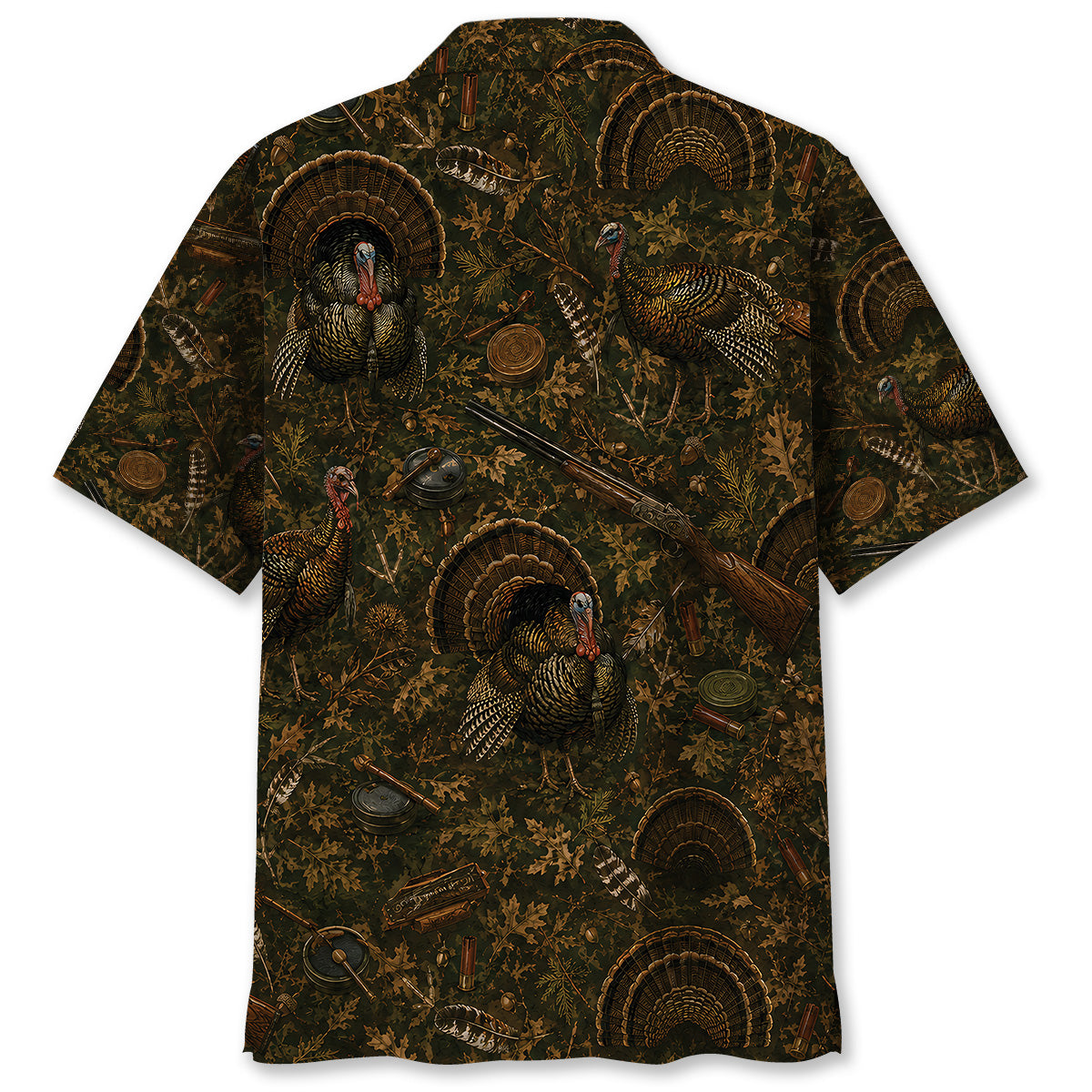 Vintage Turkey Hunter Hawaiian Shirt