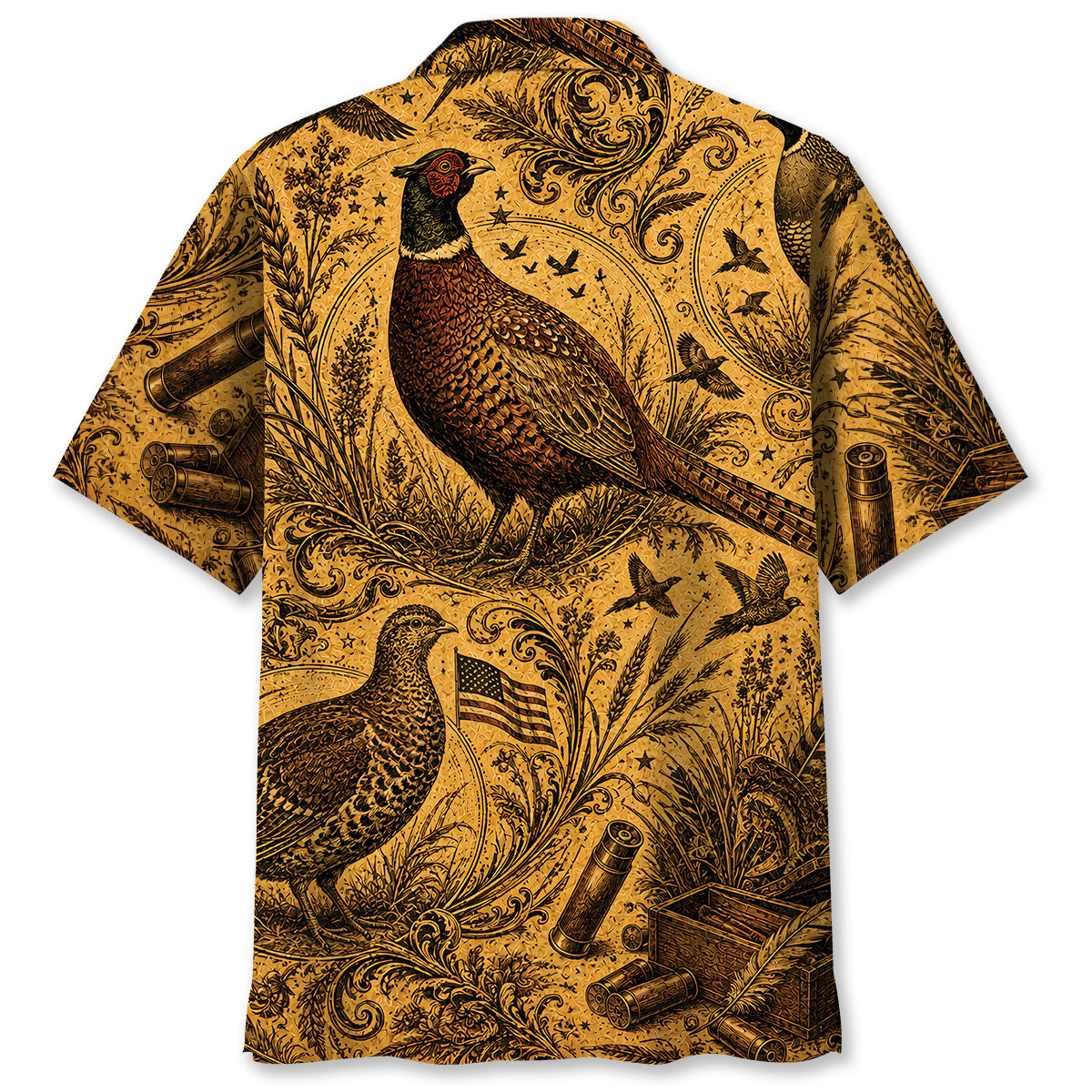 Upland Bird Hunting Legend Vintage Art Hawaiian Shirt