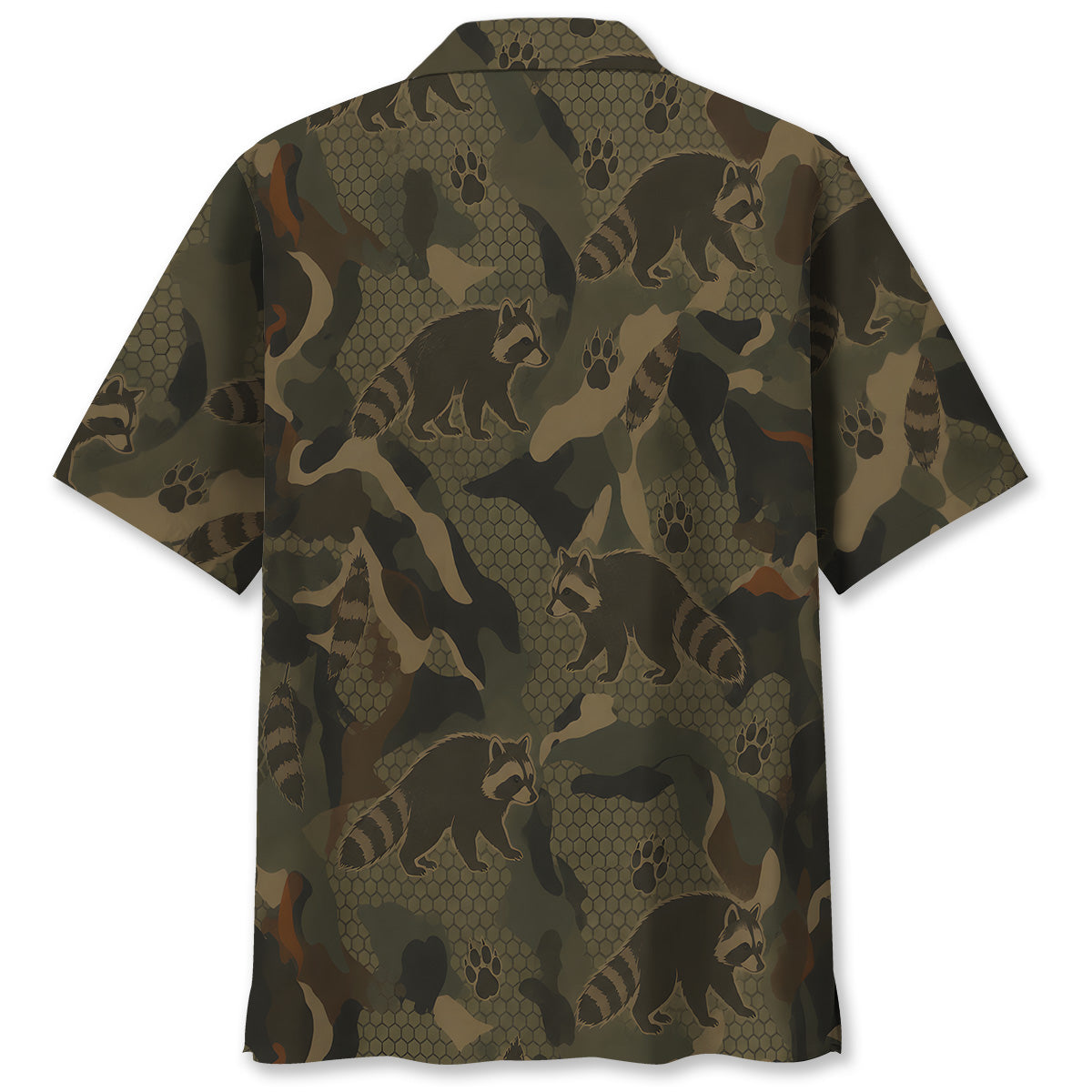 Raccoon Hunting Hawaiian Shirt