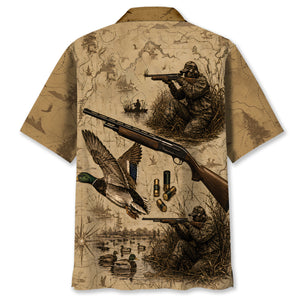 Vintage Mallard Duck Hunting Hawaiian Shirt