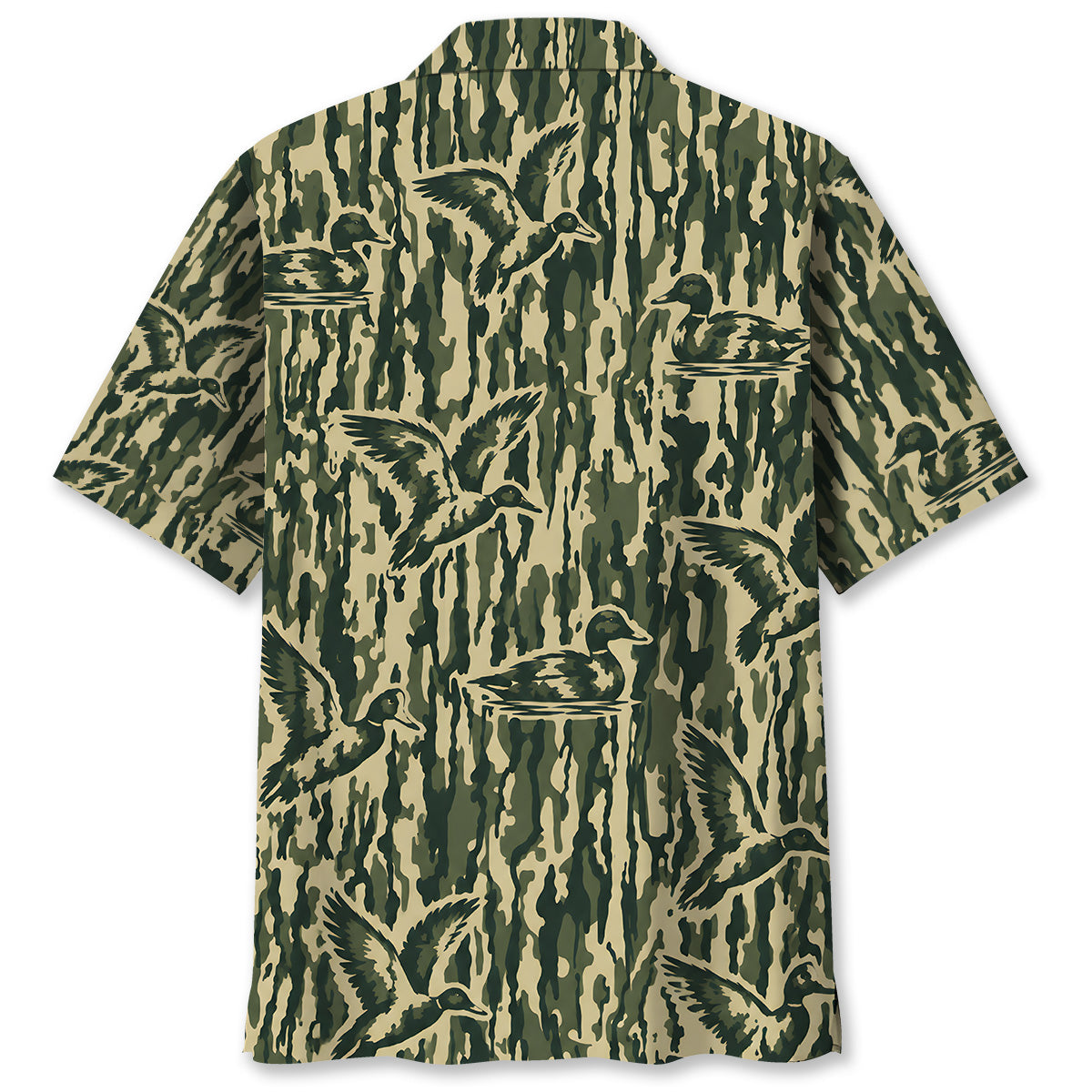 Duck Stripe Camouflage Hawaiian Shirt