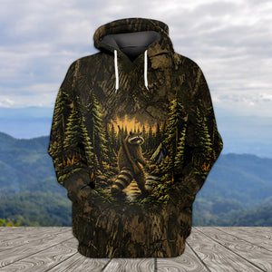 Raccoon Camouflage Hunting All Over Print