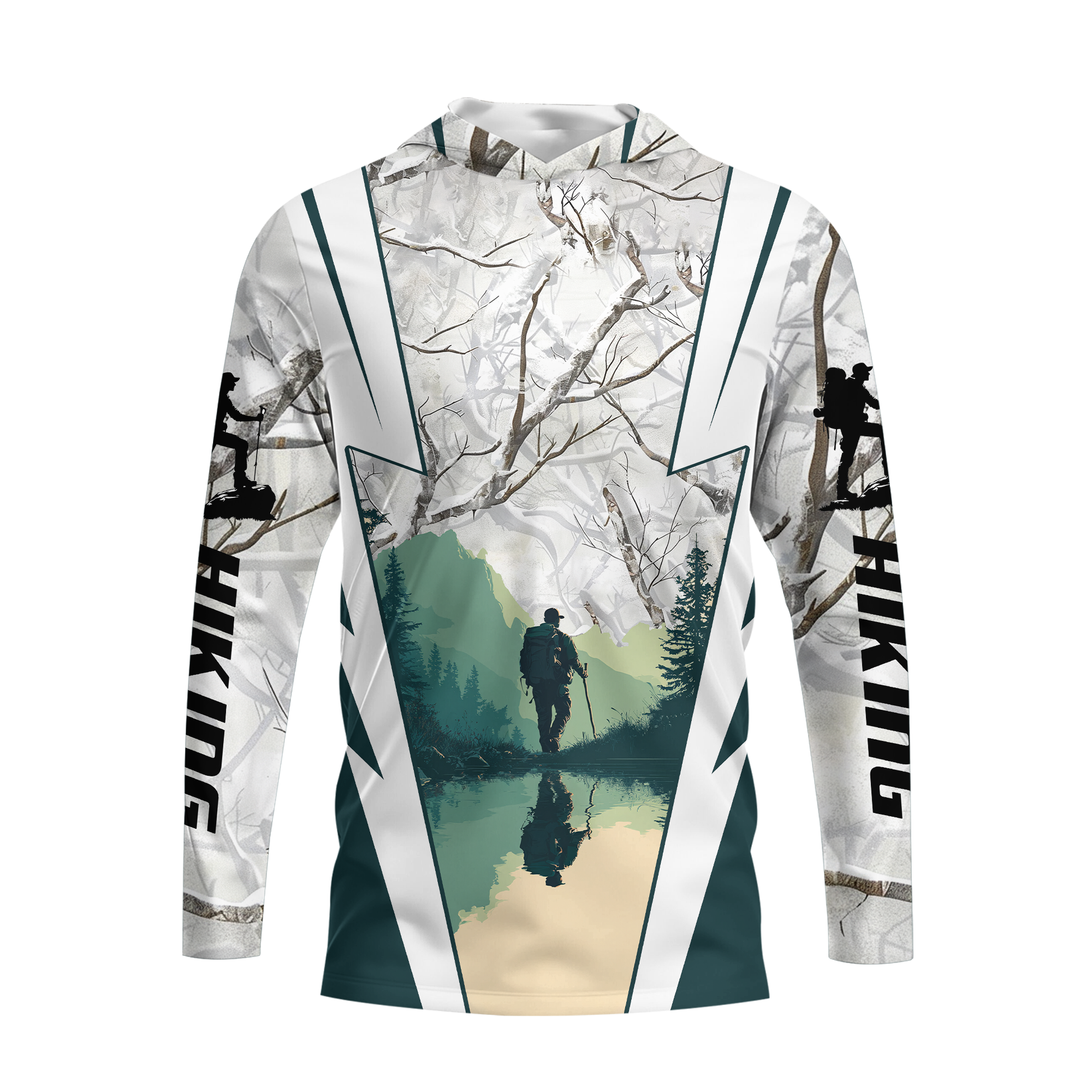 Hiking Winter Camo All Over Print Shirt