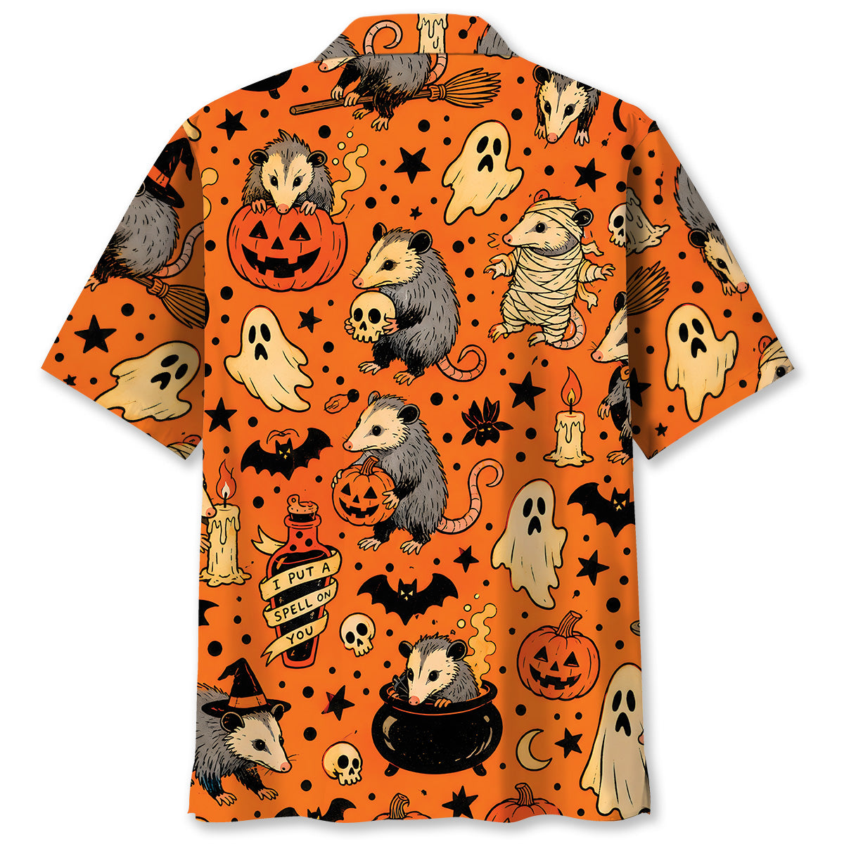 Funny Opossum Halloween Hawaiian Shirt