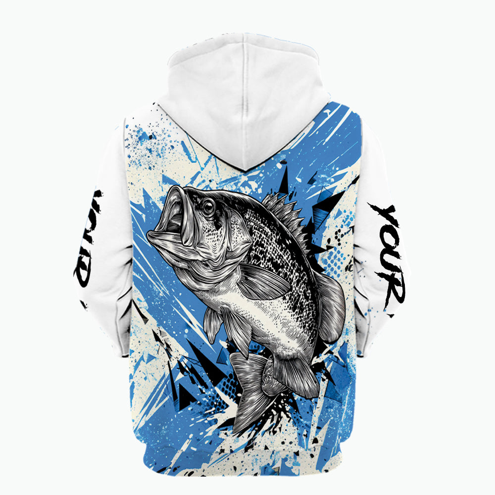 Custom Name Crappie Fishing Jersey All Over Print Shirt