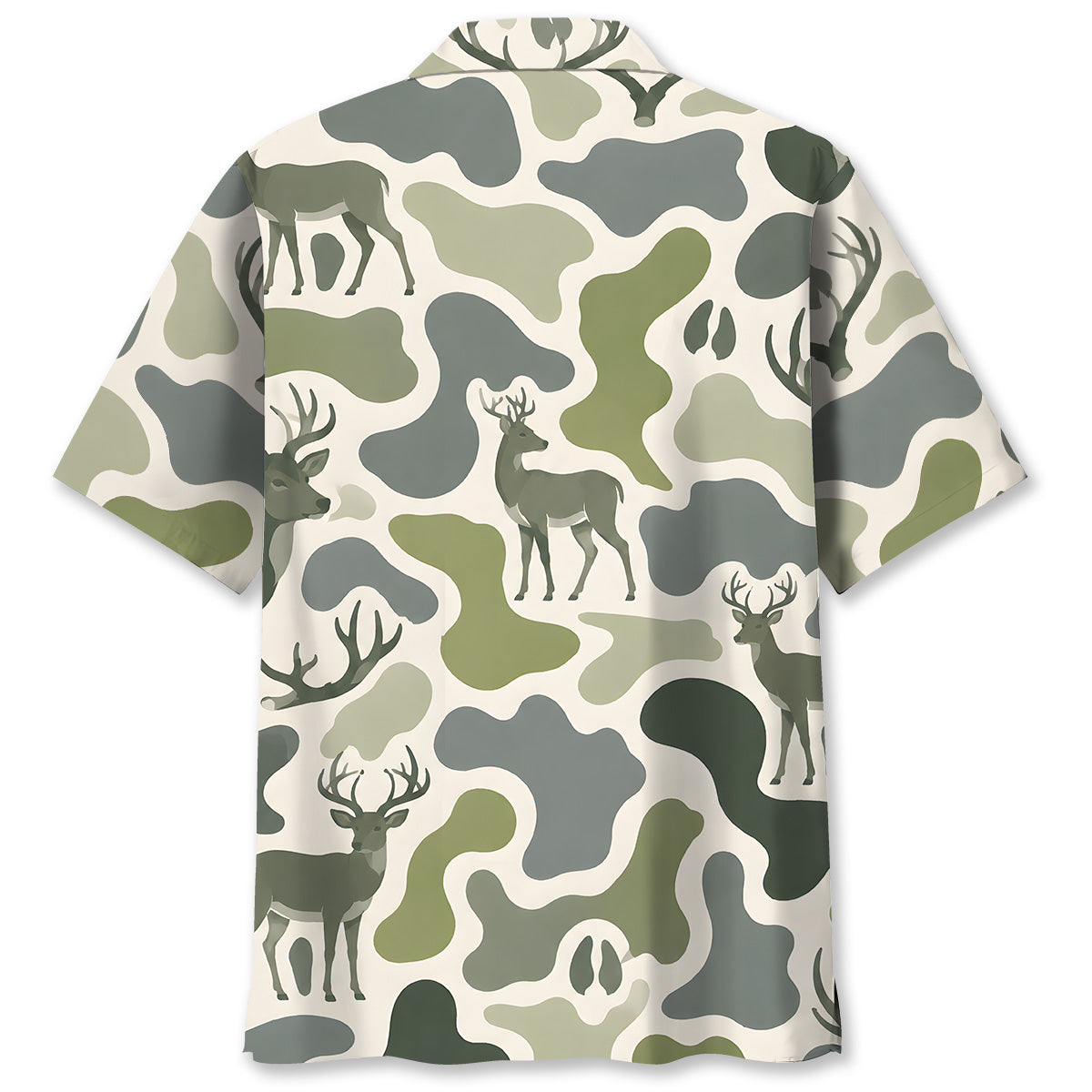 Deer Camouflage Hunting Funny Pattern Hawaiian Shirt