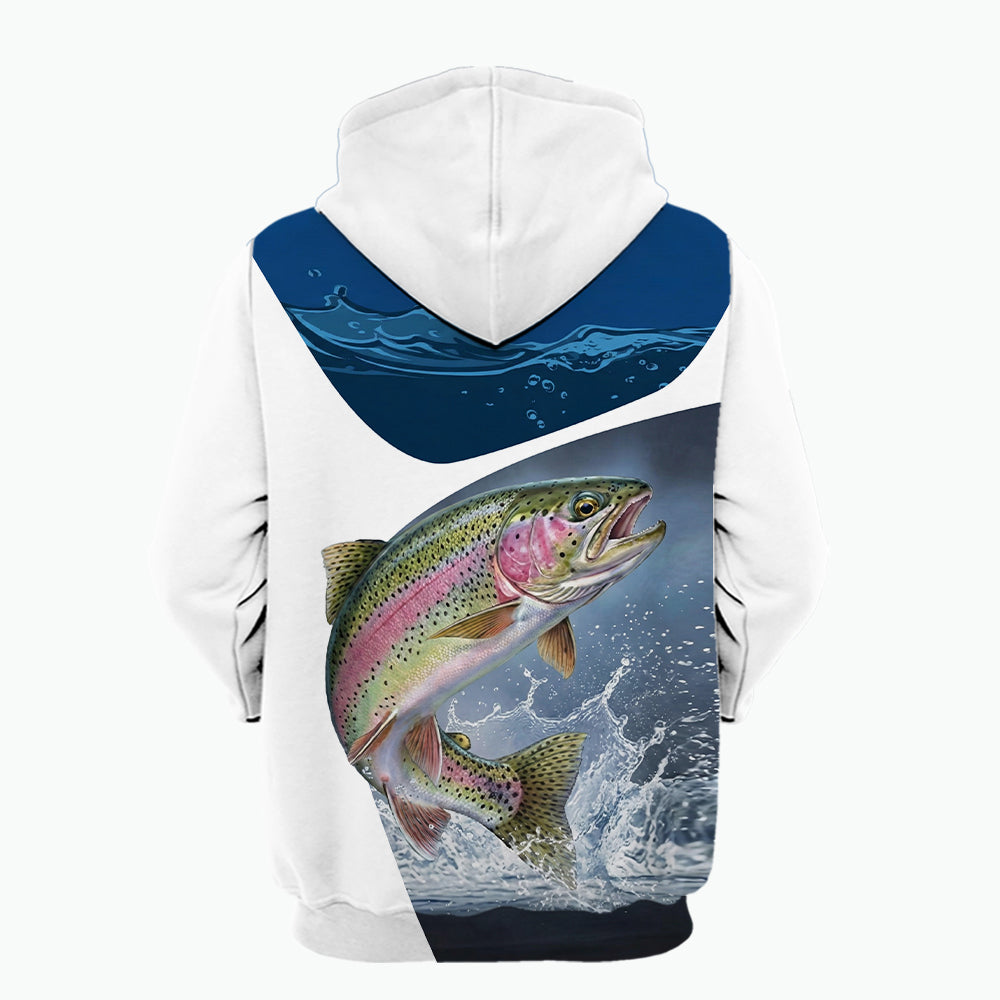 The River Strike Rainbow Trout Fishing All Over Print Shirt