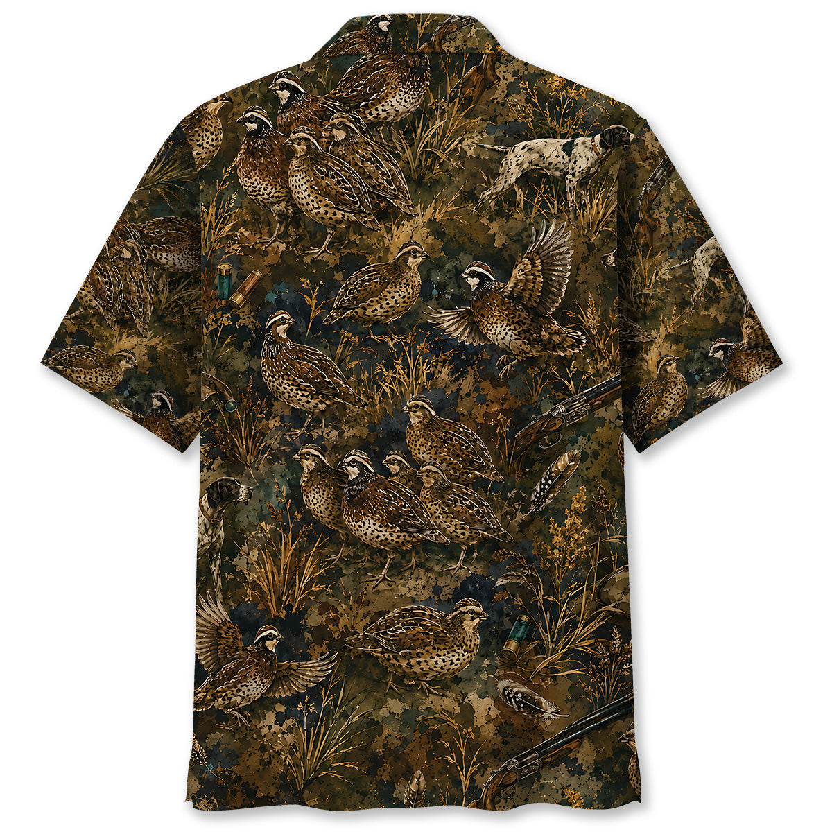 Quail Hunting Camo Hawaiian Shirt