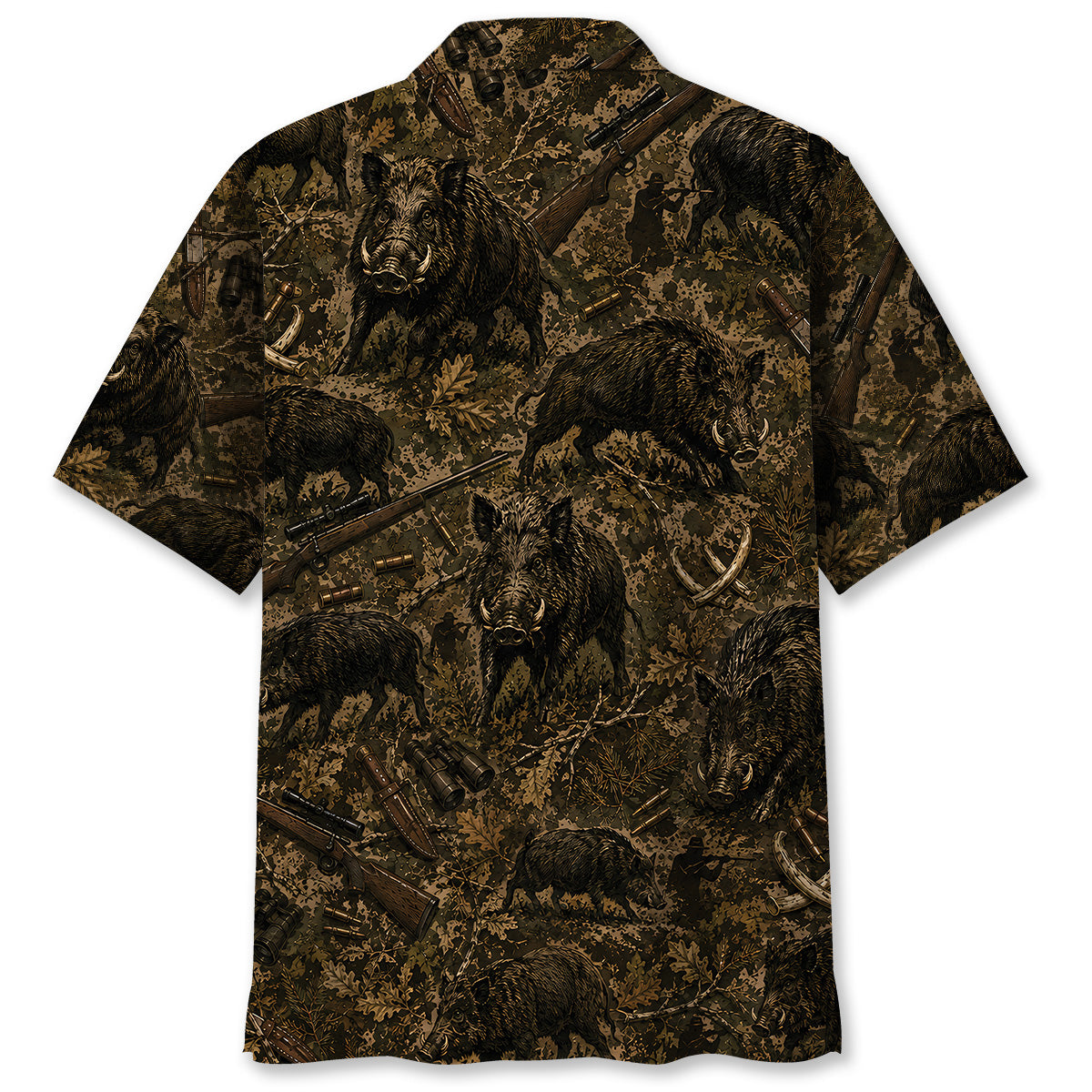 Vintage Hog Hunting Hawaiian Shirt