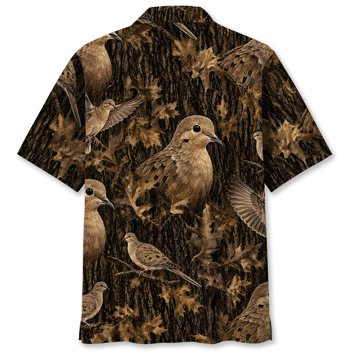 Vintage Wild Dove Art Camo Hawaiian Shirt
