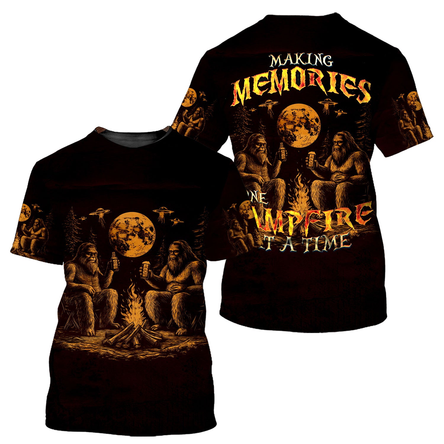 Making Memories One Campfire At A Time All Over Print Shirt