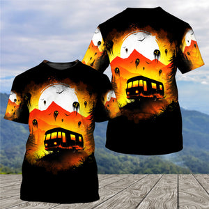 Haunted Camping Car All Over Print Shirt