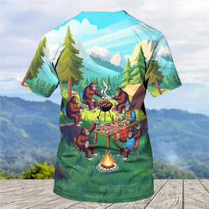 Sasquatch family BBQs All Over Print Shirt