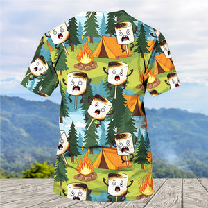Funny Burnt Marshmallow All Over Print Shirt