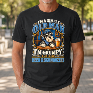 Funny I Like Beer & Schnauzers - 4-TS2D-Black