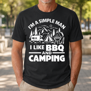 I Like BBQ And Camping - 4-TS2D-Black