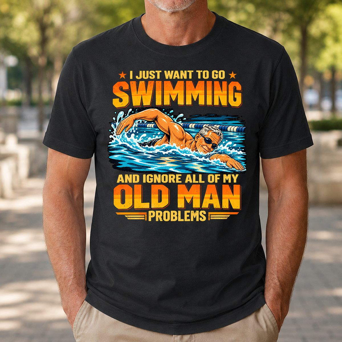 I Just Want To Go Swimming - 4-TS2D-Black