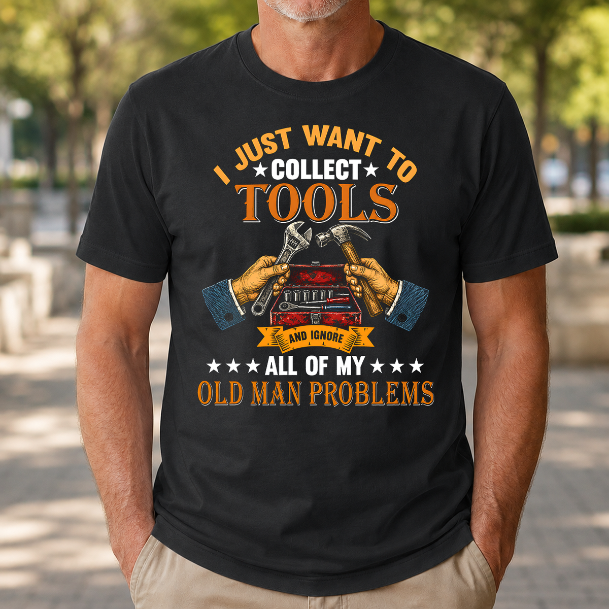 Vintage I Just Want To Collect Tools - 4-TS2D-Black
