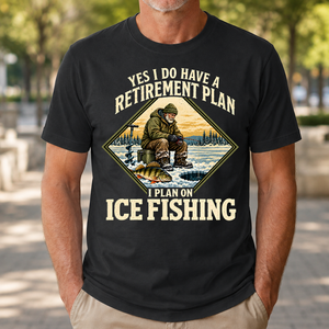 I Plan On Ice Fishing - 4-TS2D-Black