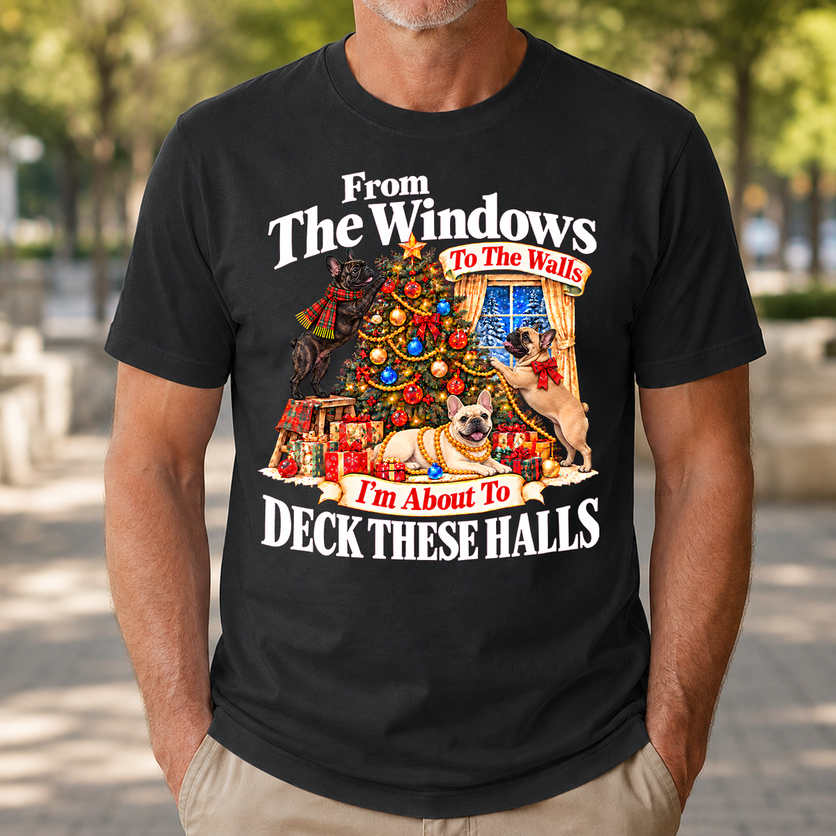 From the Windows to the Walls French Bulldog - 4-TS2D-Black