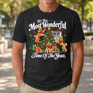 Wonderful Christmas Poodle - 4-TS2D-Black