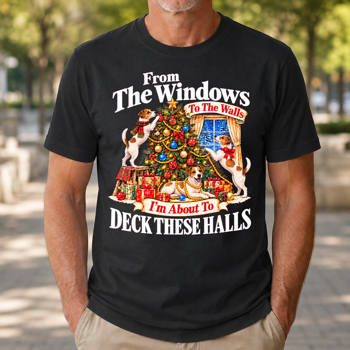 From the Windows to the Walls Jack Russell Terrier - 4-TS2D-Black