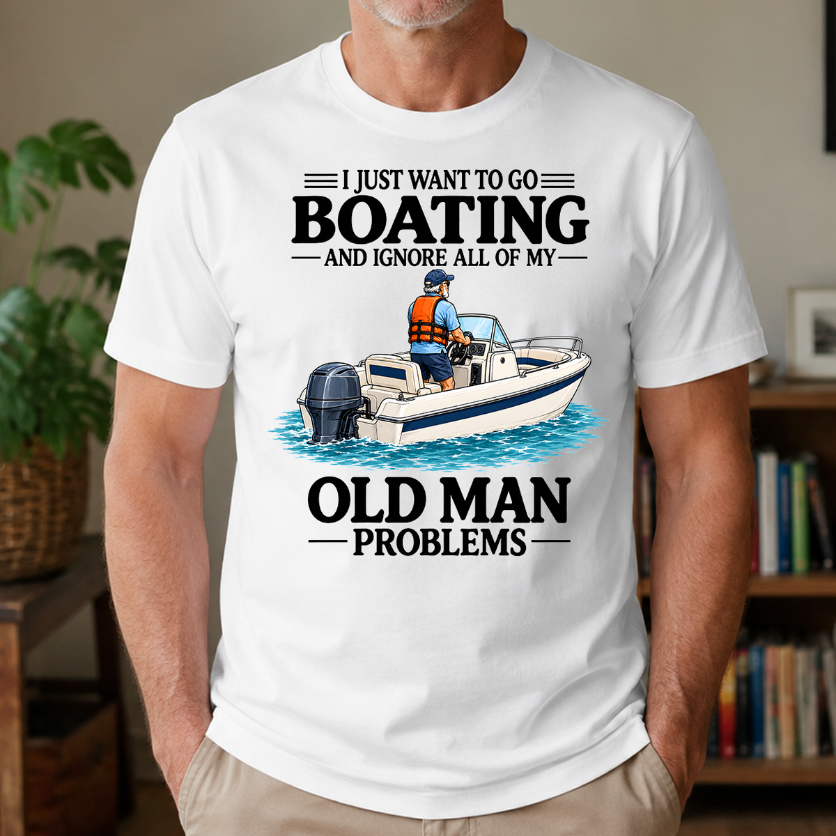 I Just Want To Go Boating - 4-TS2D-White