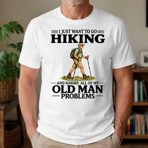 I Just Want To Go Hiking Vintage - 4-TS2D-White